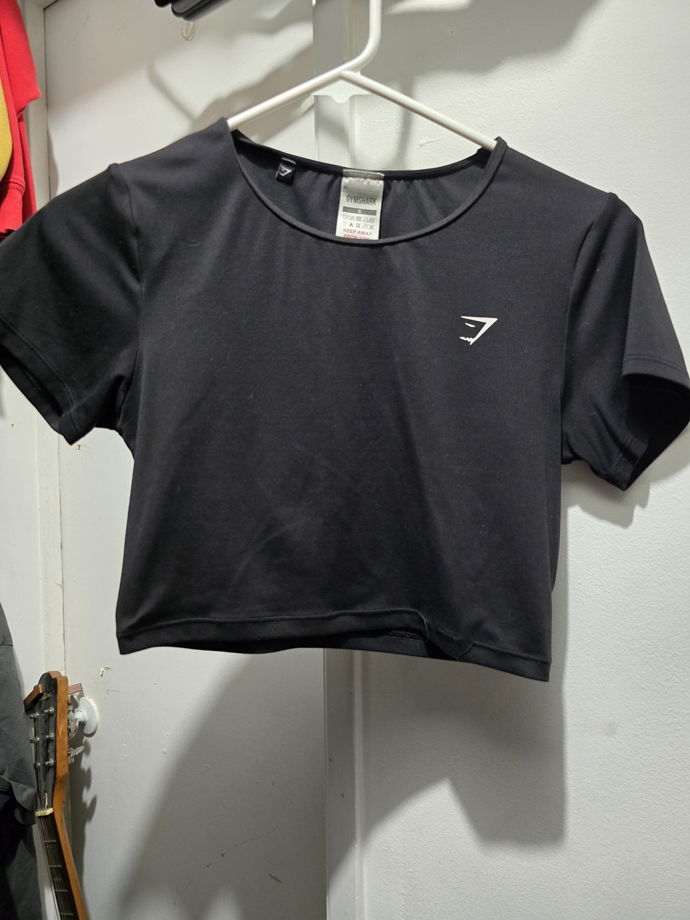 Gymshark Black Cropped Workout Tee